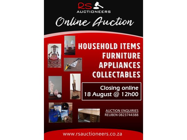 Household Clearance Sale 18 August 2022